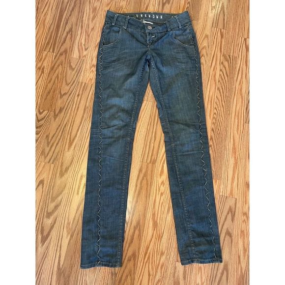 Denim - Designer Lace Up Jeans